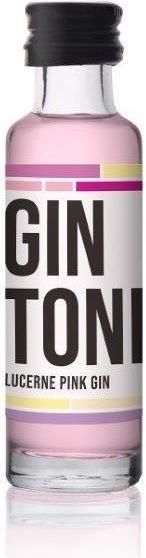 Actual product image Gin Toni Lucerne PINK MINIATURE Box / (25 x 2 cl)