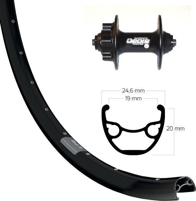 Unbranded Deore 6.hole black SSP 32L (Front wheel, 29")