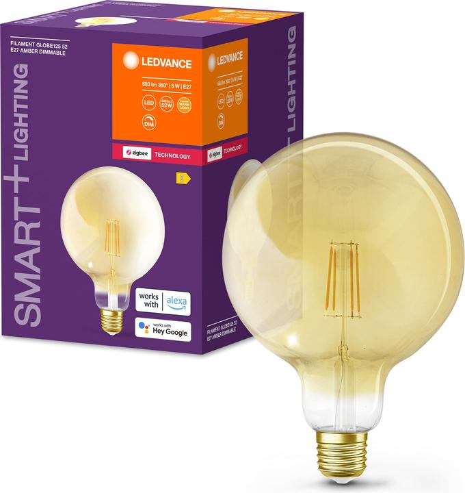 Actual product image Ledvance Smart+ Filament Globe (E27, 6 W, 680 lm, 1 x, E)