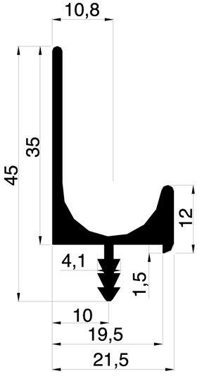 Immagine prodotto Werkstarck Profili a strisce con altezza profilo 35 mm