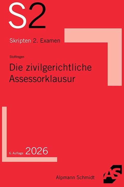 Produktbild DiezivilgerichtlicheAssessorklausur (Deutsch, Ralf Stoffregen, 2026)