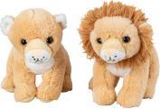 IKO Plush lion & lioness sitting h=25cm, 2-way sor (25 cm)