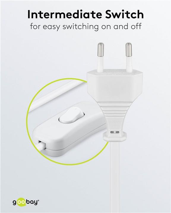 Produktbild Goobay Netzkabel mit Schalter (1.50 m)
