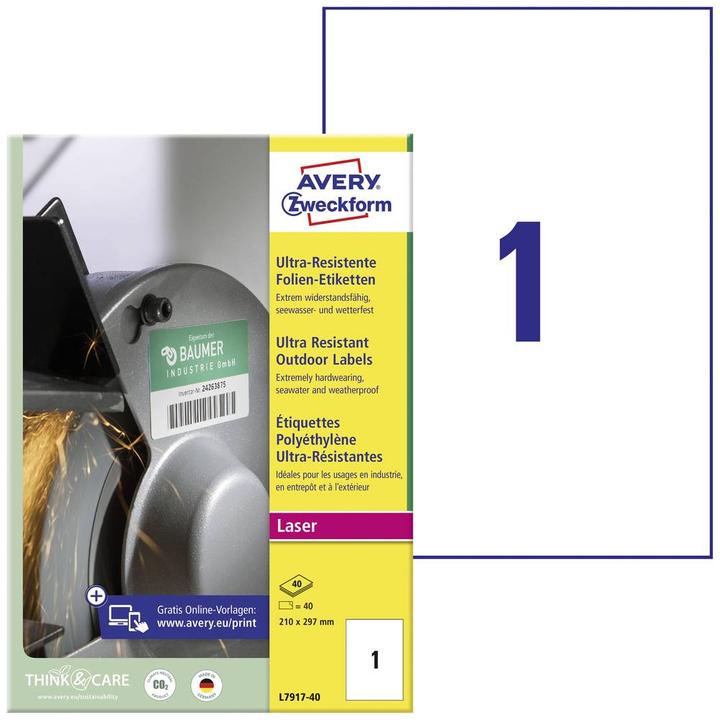 Produktbild Avery Polyethylen (PE)