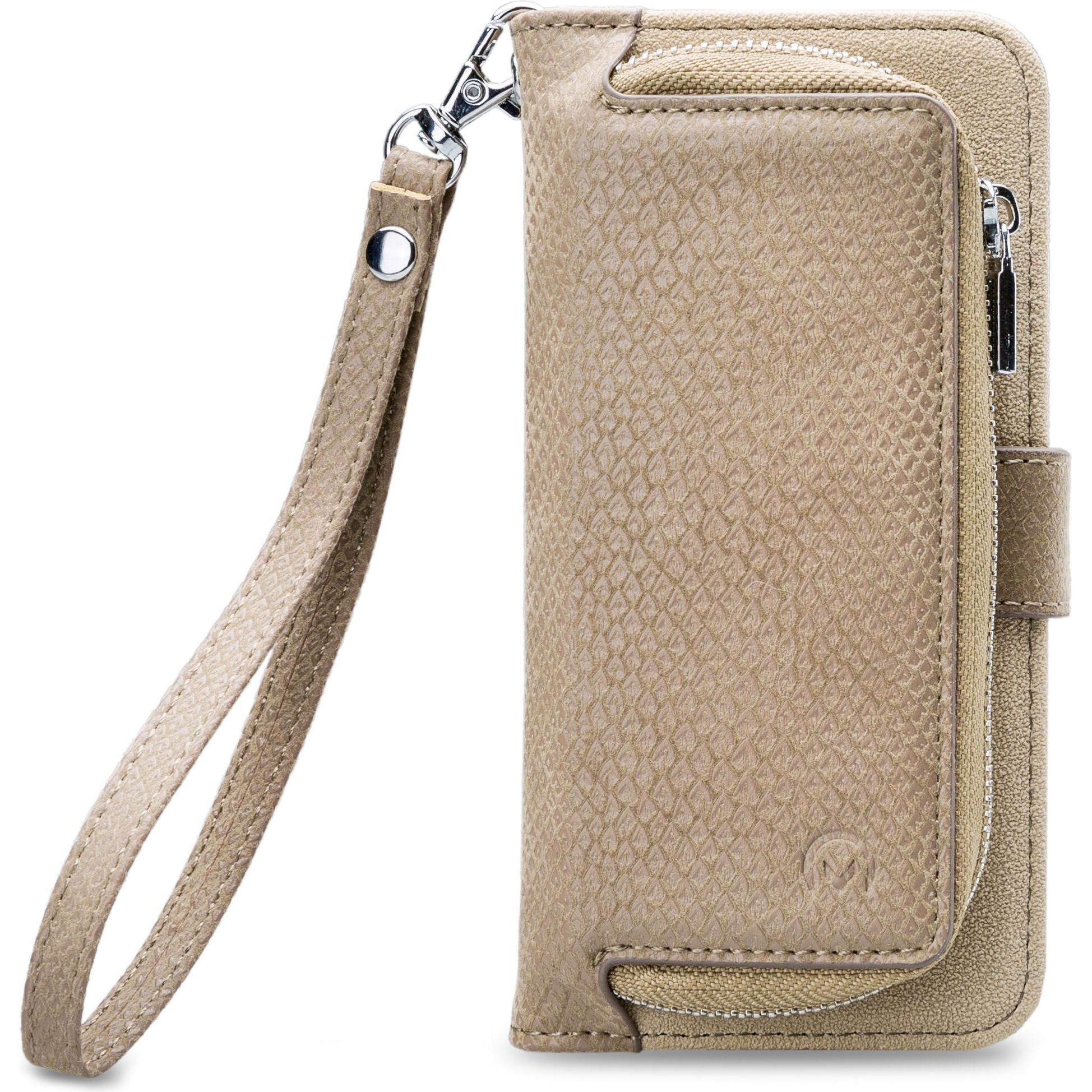 Mobilize 2in1 Reissverschlusstasche (Samsung Galaxy A3 (2017)), Smartphone Hülle, Beige