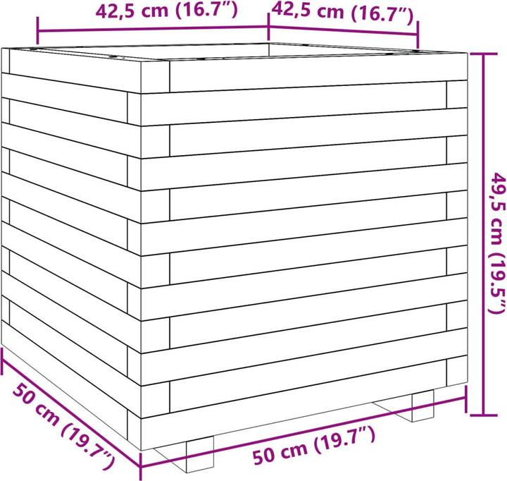 Produktbild vidaXL Pflanzkübel