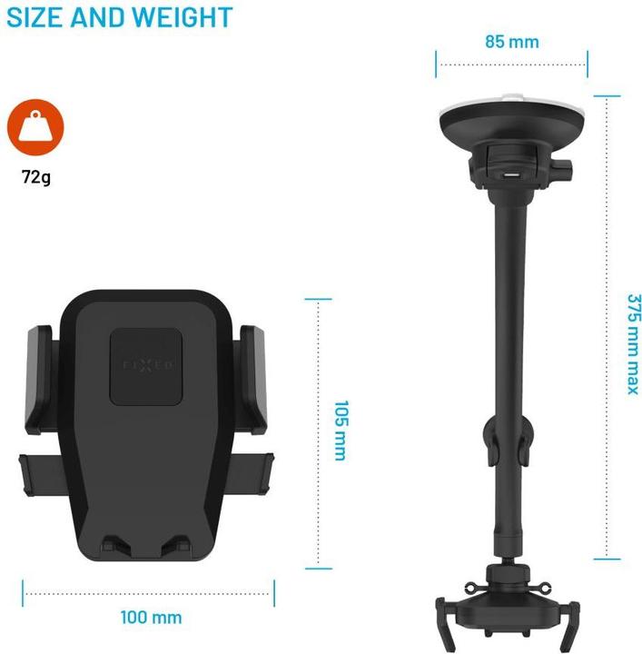 Actual product image Fixed Iconiq Flex XL, black