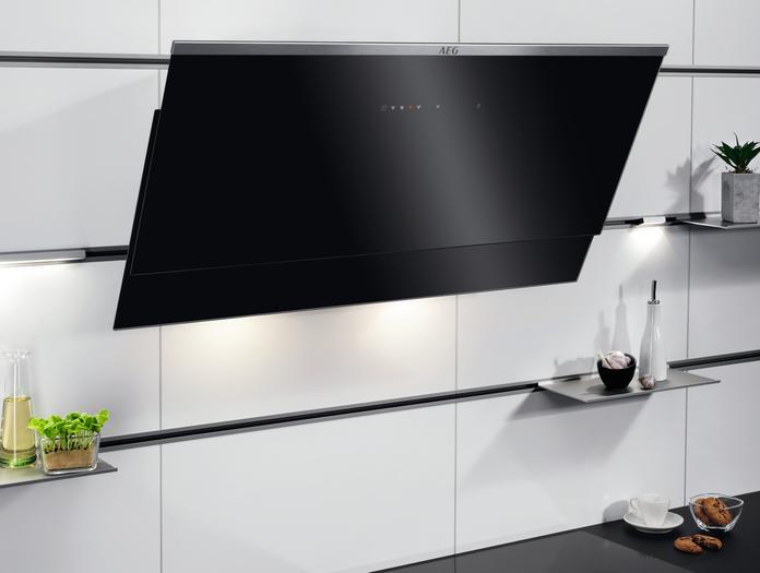 Actual product image AEG DVE 5971 HG 942051422 black/stainless steel (Wall hood)