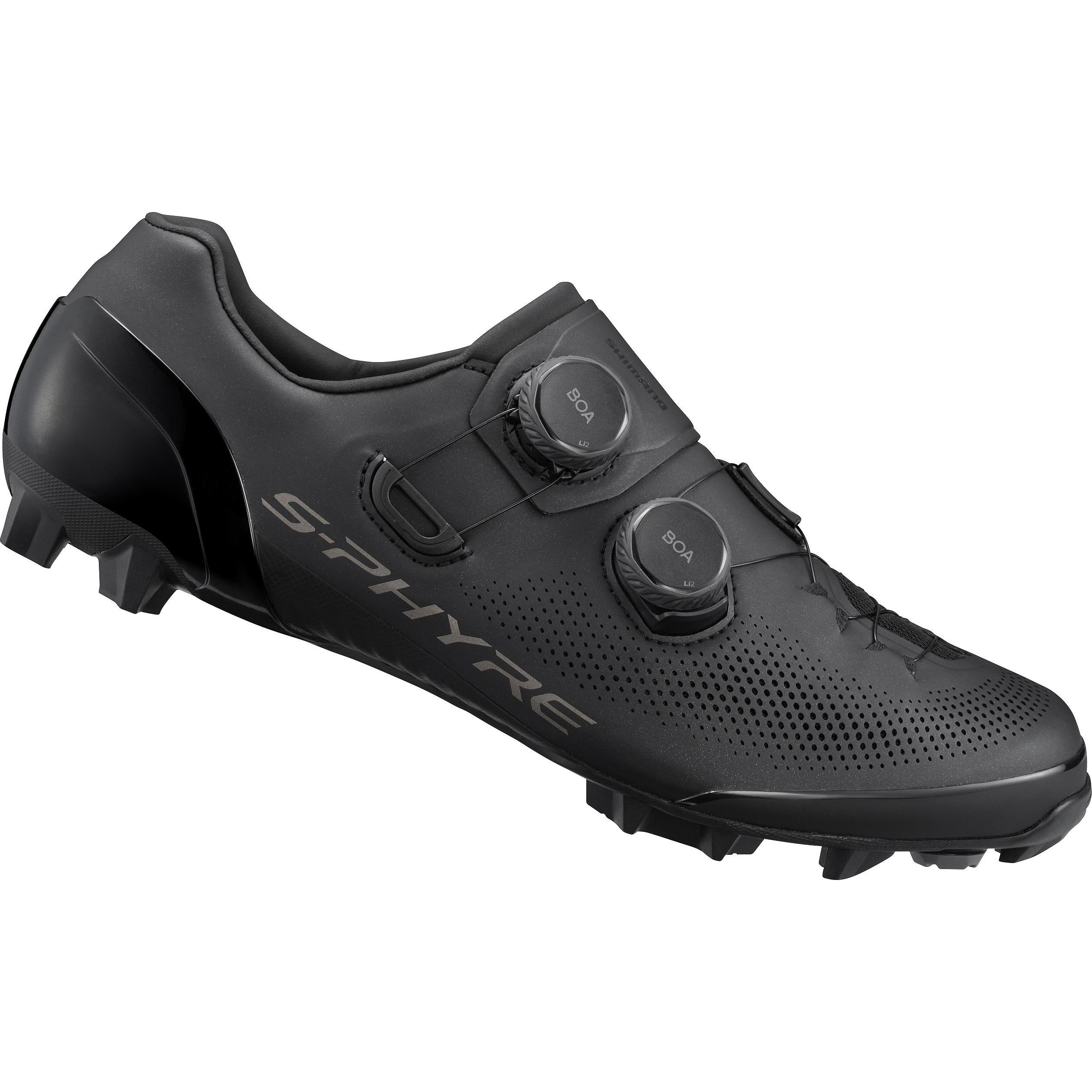 Shimano, Herren, Veloschuhe, Men MTB SH-XC9 S-PHYRE Schuh SPD (44), Schwarz