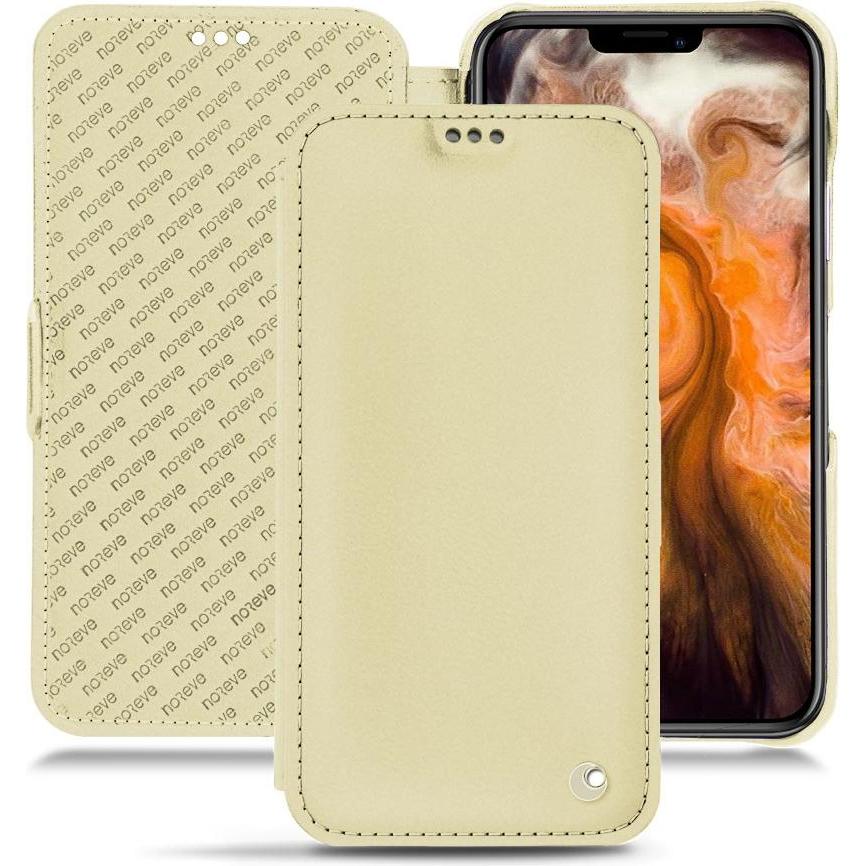 Thumbnail - Noreve Lederschutzhülle horizontal (Apple iPhone 11 Pro Max), Smartphone Hülle, Beige