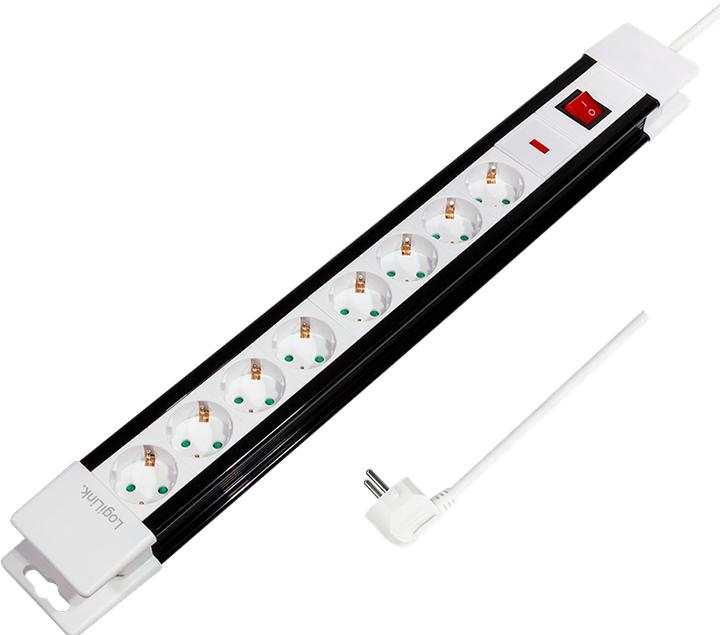 Actual product image LogiLink socket strip (8 x, CEE 7/3, 3 m)
