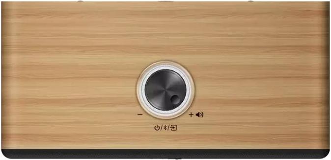 Actual product image Genius SP-HF505BT Bluetooth-Lautsprecher hellbraunes Holz