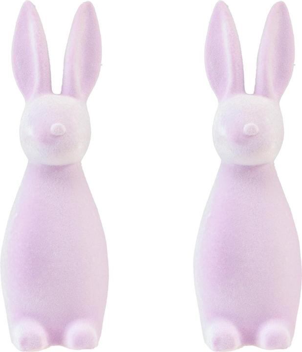 Actual product image Viana Dekorative beflockte Osterhasen im 2er-Set aus (2x)