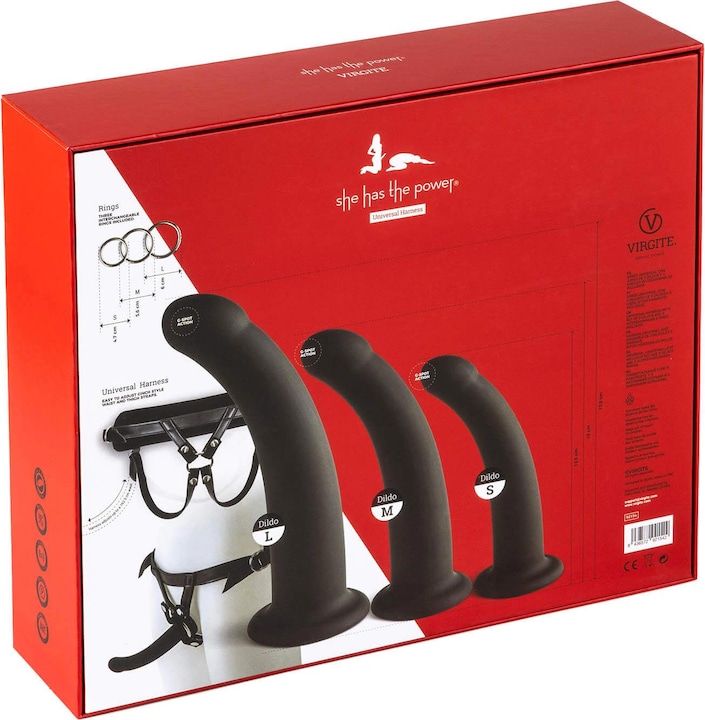 Produktbild Virgite Harness with Dildos S/M/L