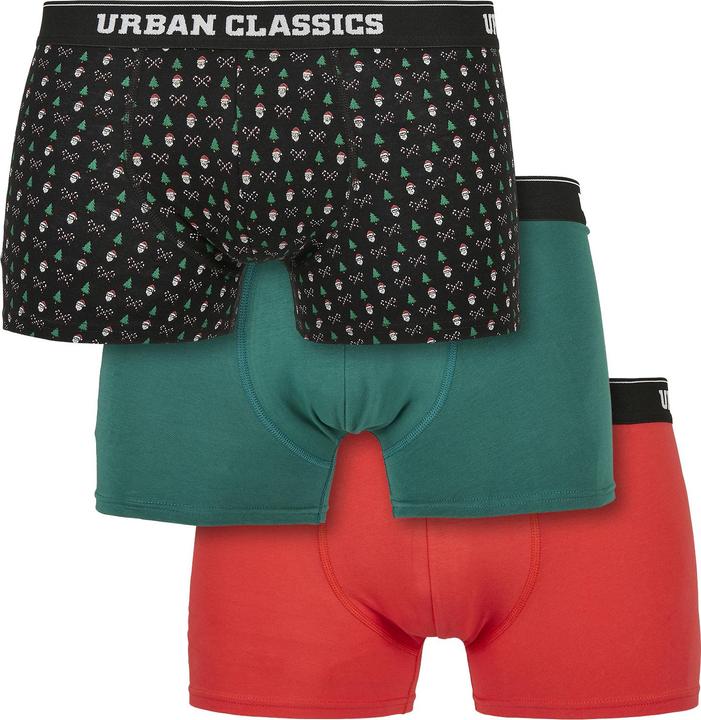 Image du produit Urban Classics Organic X-Mas Boxer Shorts 3-Pack (L, Lot de 3)