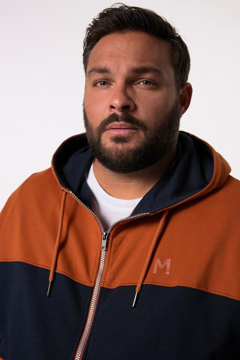Image du produit Men+ Sweat-shirt zippé en molleton, capuche, esprit colour block - jusqu'au 8 XL (L)