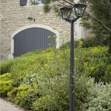Image du produit Les Jardins Metro Lampadaire solaire Double sans fil 500 lumens (500 lm)