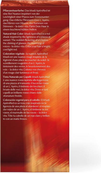 Produktbild Khadi Pflanzenhaarfarbe ApéroRed