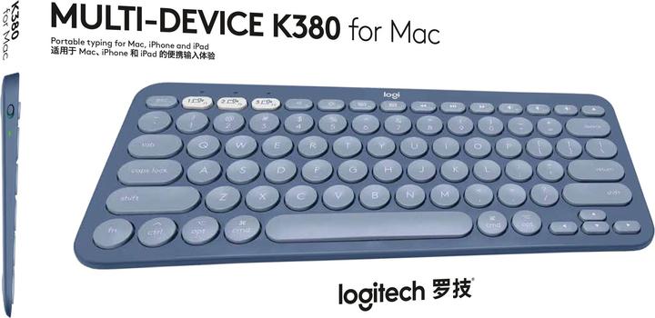 Produktbild Logitech K380 FOR MAC MULTI-DEVICE BT (Eng. Int., Kabellos)
