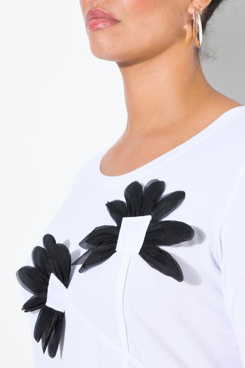 Produktbild Miamoda T-Shirt, A-Line, 3D-Blumen (42)