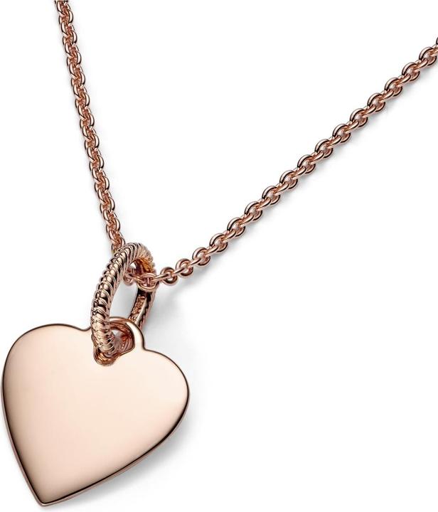 Immagine prodotto Pandora Ciondolo a forma di cuore incidibile (Metallo, placcato oro rosa)