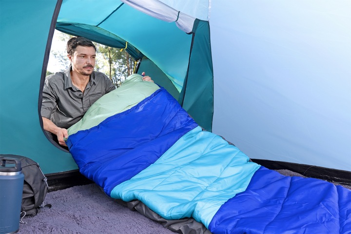 Actual product image Bestway 2-in-1 sleeping bag Wanderlite™ with integrated, inflatable sleeping pad 203 x 75 x 9 cm (198 cm)