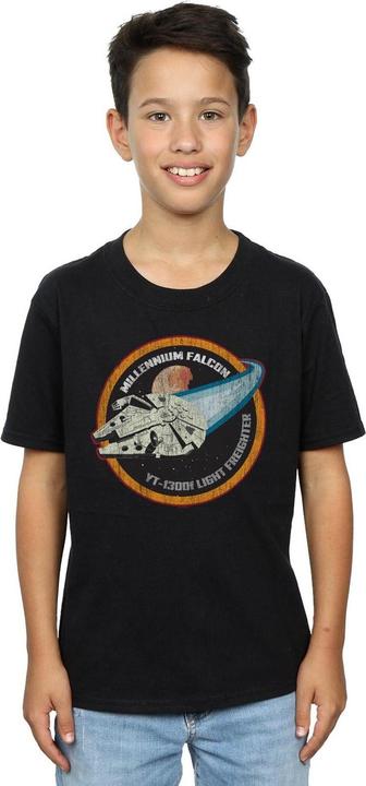 Produktbild Star Wars Millennium Falcon Badge TShirt Jungen (140, 146)