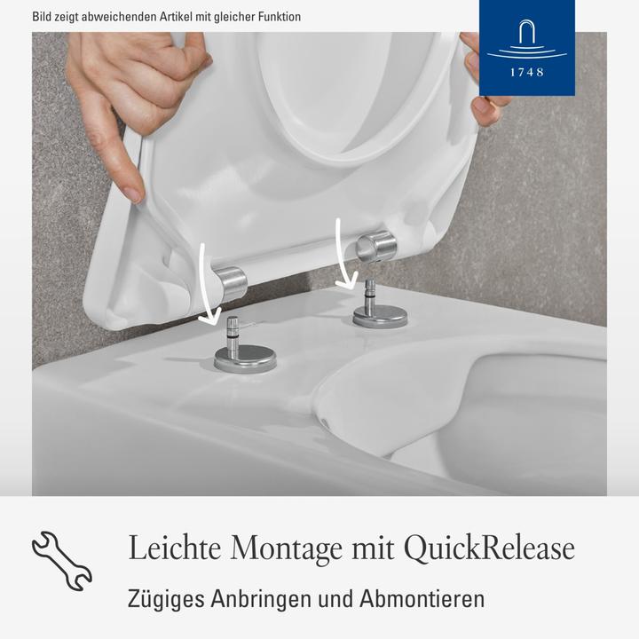 Image du produit Villeroy & Boch Siège de WC Subway, avec abaissement automatique et siège amovible