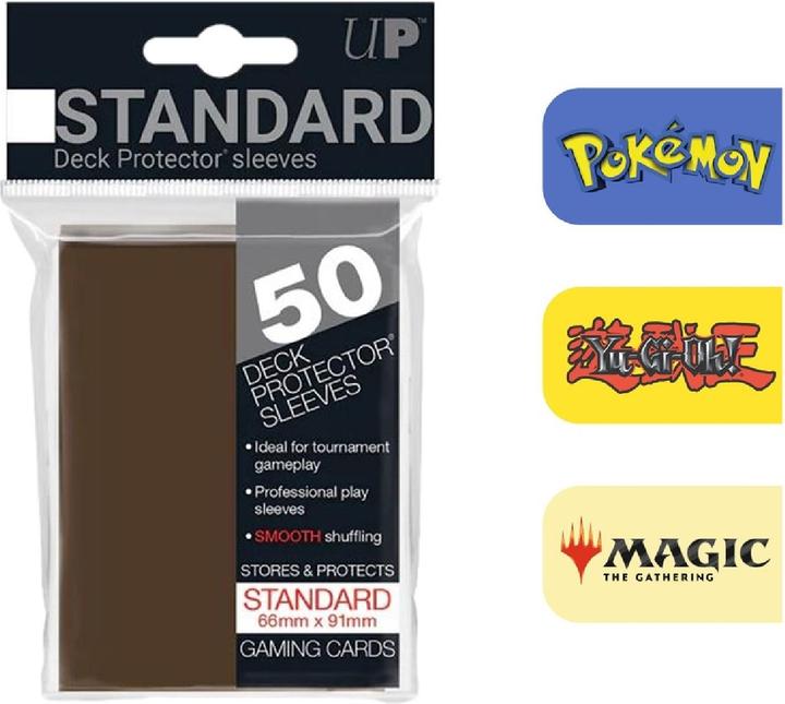 Actual product image Ultra Pro Deck Protector card sleeves Solid brown (50)