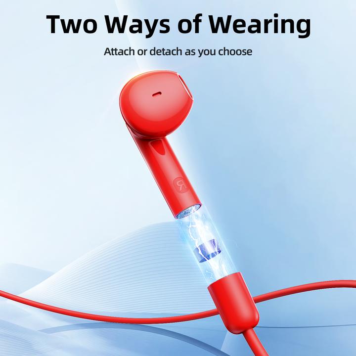 Produktbild Joyroom Magnetic Wireless Neckband Headphones, JR-DS1, (red) (20 h, Kabellos)