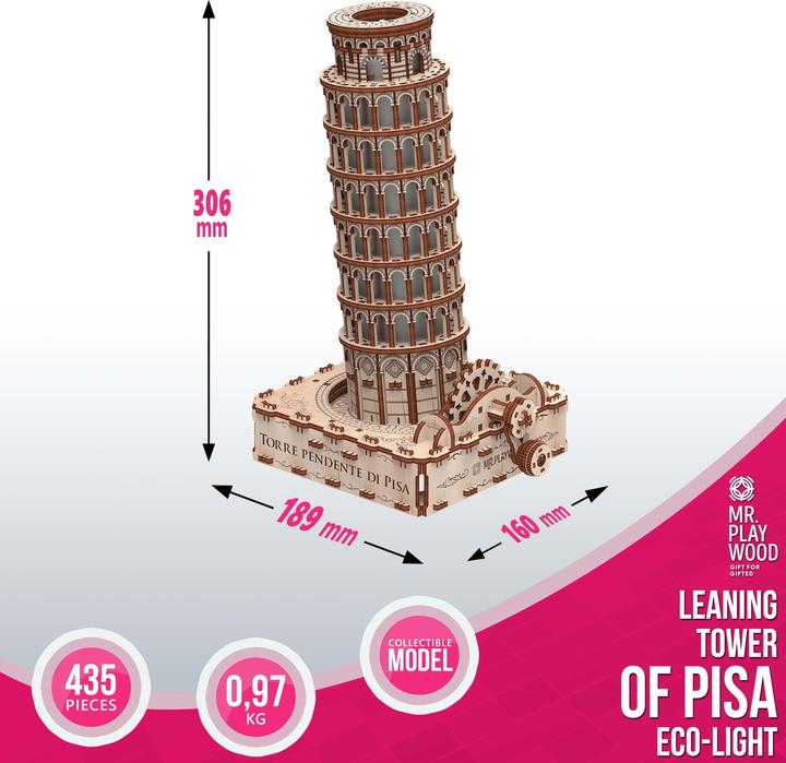 Produktbild Mr Playwood Mr. Playwood: Leaning Tower of Pisa - Ecolight