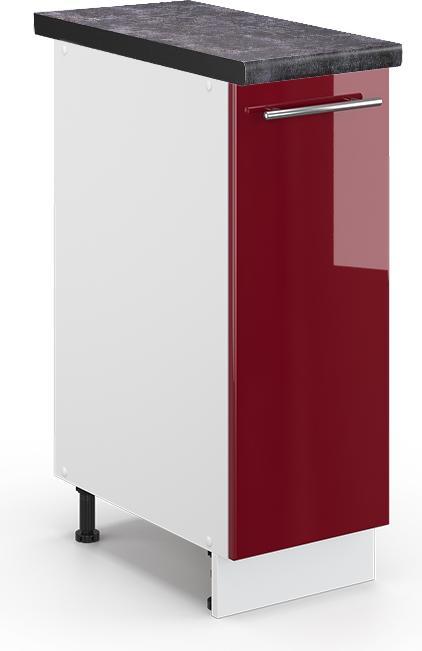 Anthrazit, Bordeaux Hochglanz, Rot, Weiss