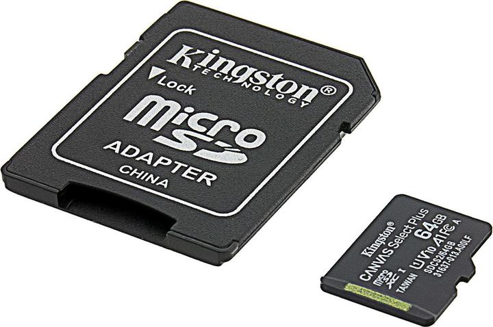 Actual product image Patona Kingston Speicherkarte MicroSDXC 64GB 1000 MB/s Class 10 (64 GB, microSD, U1, UHS-I)