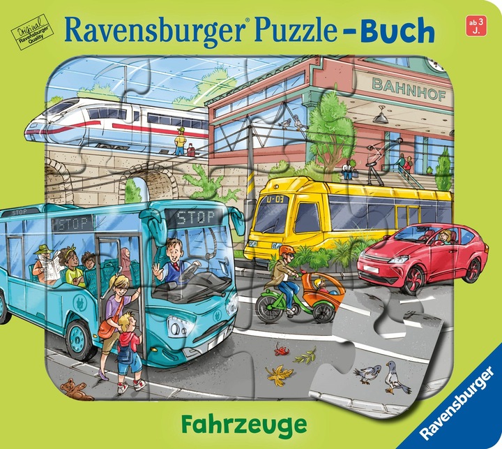 Produktbild Ravensburger Puzzle-Buch: Fahrzeuge (12 Teile)