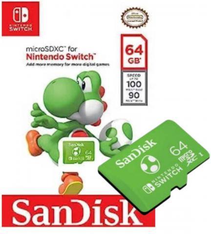Productafbeelding SanDisk Nintendo Switch Card (64 GB, microSDXC, U3, UHS-I)
