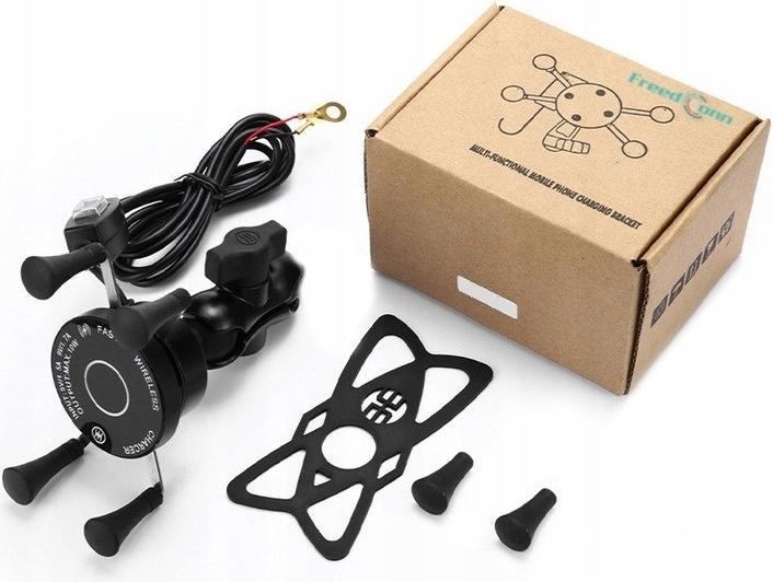 Productafbeelding FreedConn Motor Telefoonhouder Mc7w Met Inductieve Lader