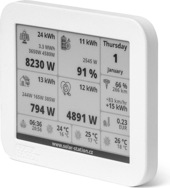 Produktbild Solar Station Solar Station 5.83" E-Ink-Display, Schnittstellen: WLAN (Solaranlage Montagematerial)