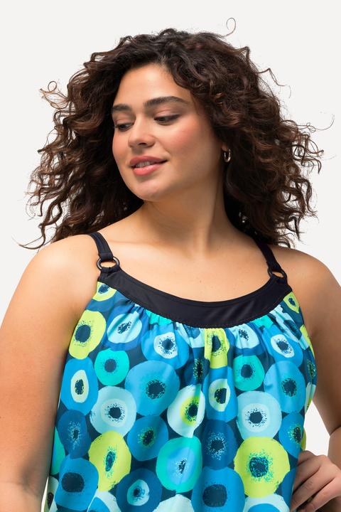Produktbild Ulla Popken Tankini, Kreise, Softcups, Träger verstellbar, recycelt (42)