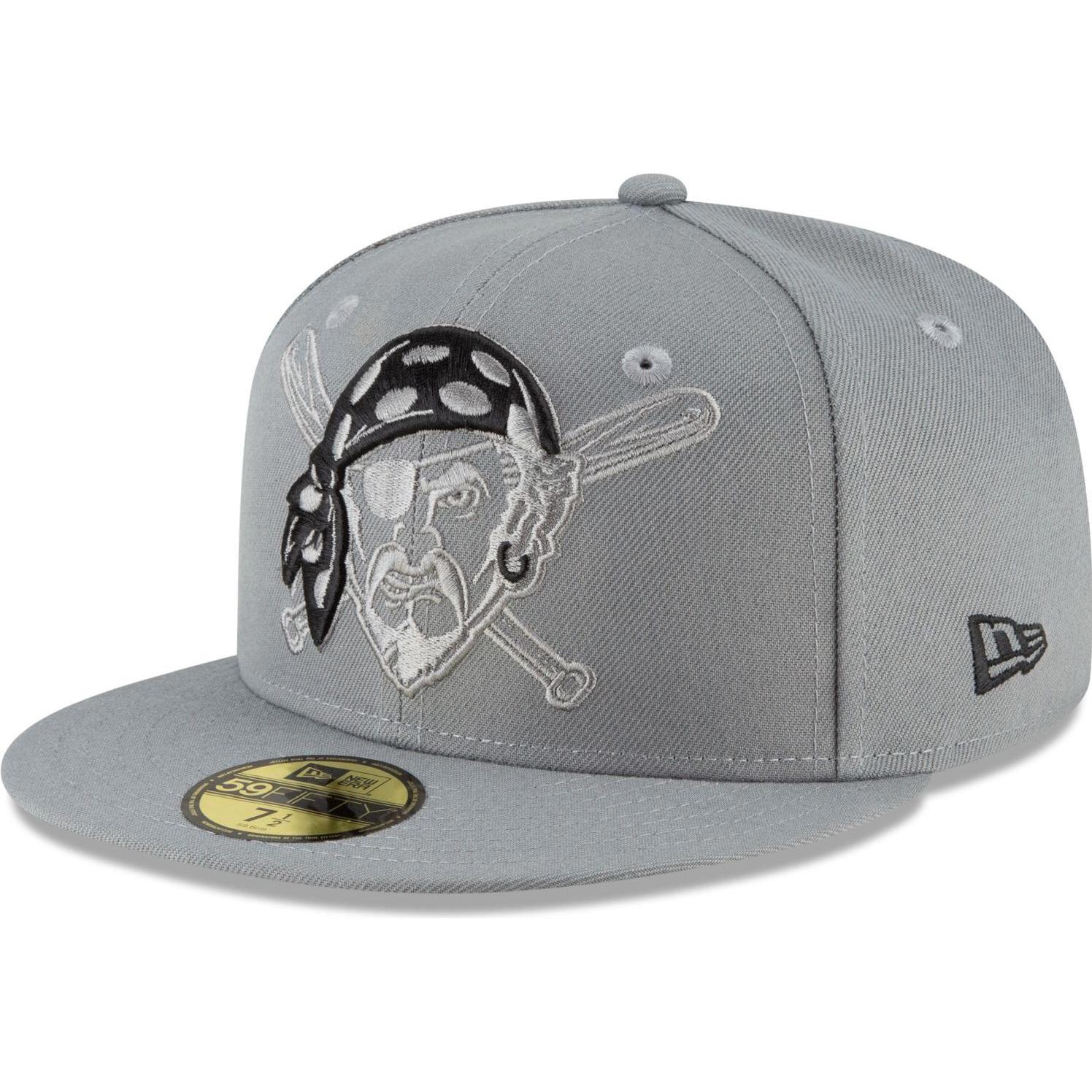 New Era, Herren, Cap, 59Fifty Cap - STORM Pittsburgh Pirates - 7 3/4, Grau, (7 3/4)