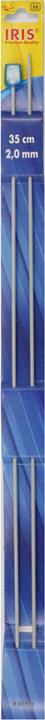 Actual product image Iris Jacket knitting needles 2.00 mm, 35 cm, aluminium