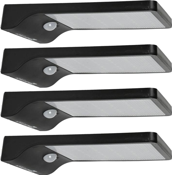 Immagine prodotto ProPlus Set di 4 luci solari da parete per esterni con sensore di movimento, 50lm, IP44 (50 lm, IP44)