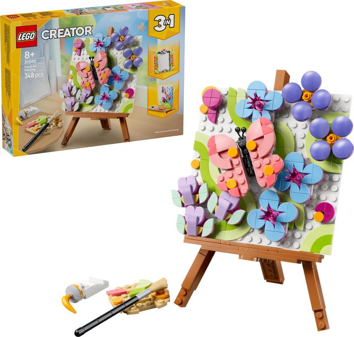 Produktbild LEGO Deko-Blumengemälde (31390, LEGO Creator Expert)