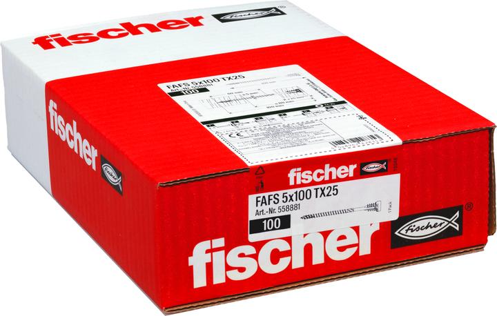 Actual product image Fischer Adjusting screw FAFS 5.0x100 TX25 100 (100 Screws per piece)