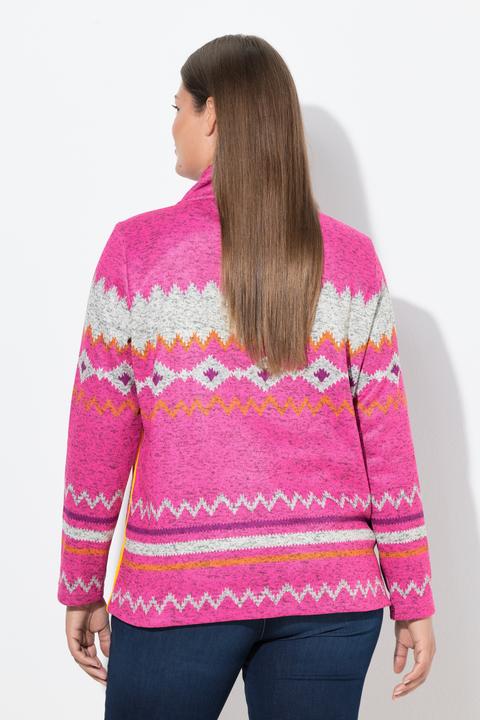 Produktbild Laurasøn Norweger-Strick Fleece Pullover, Troyerkragen, Langarm (40)