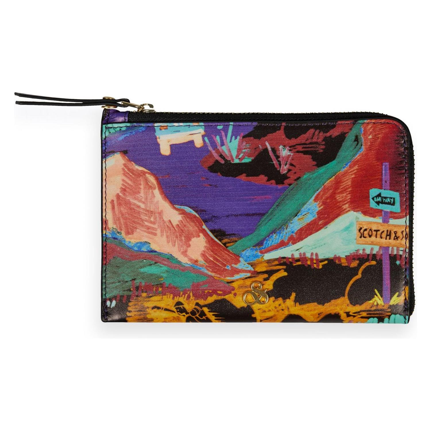 Scotch & Soda, Damen, Portemonnaie, Zip Travel Wallet, Mehrfarbig