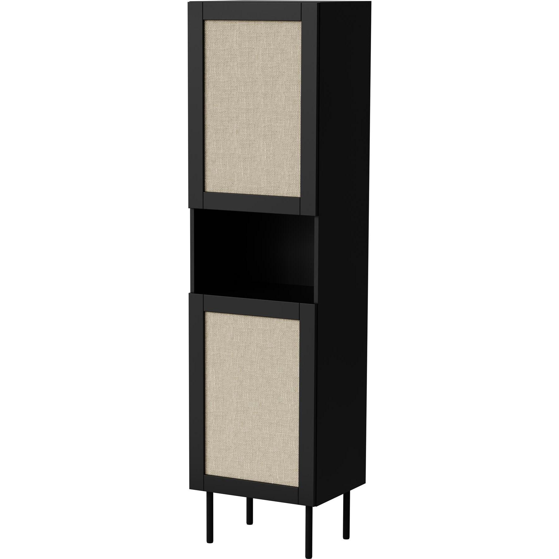Halmar, Vitrine + Buffetschrank, Juta