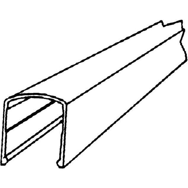 Geze, Möbelausstattung, Abdeckprofil OL 90 silber Länge 3000 mm (1 Stk.)