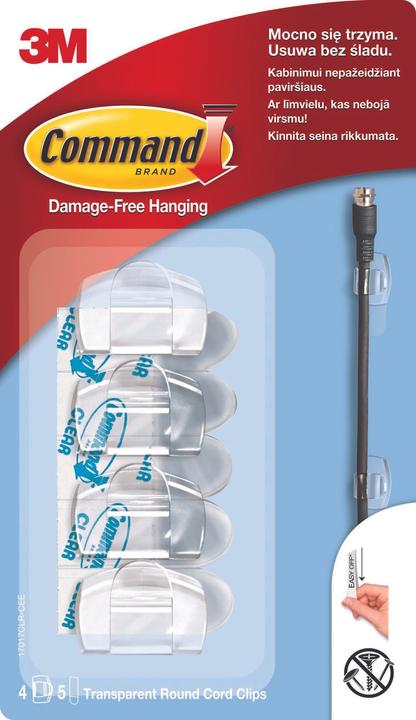 Produktbild Staples Organizer Uchwyt Przezroczysty 4 sztuki (0920) (170 mm, 4 Stk.)