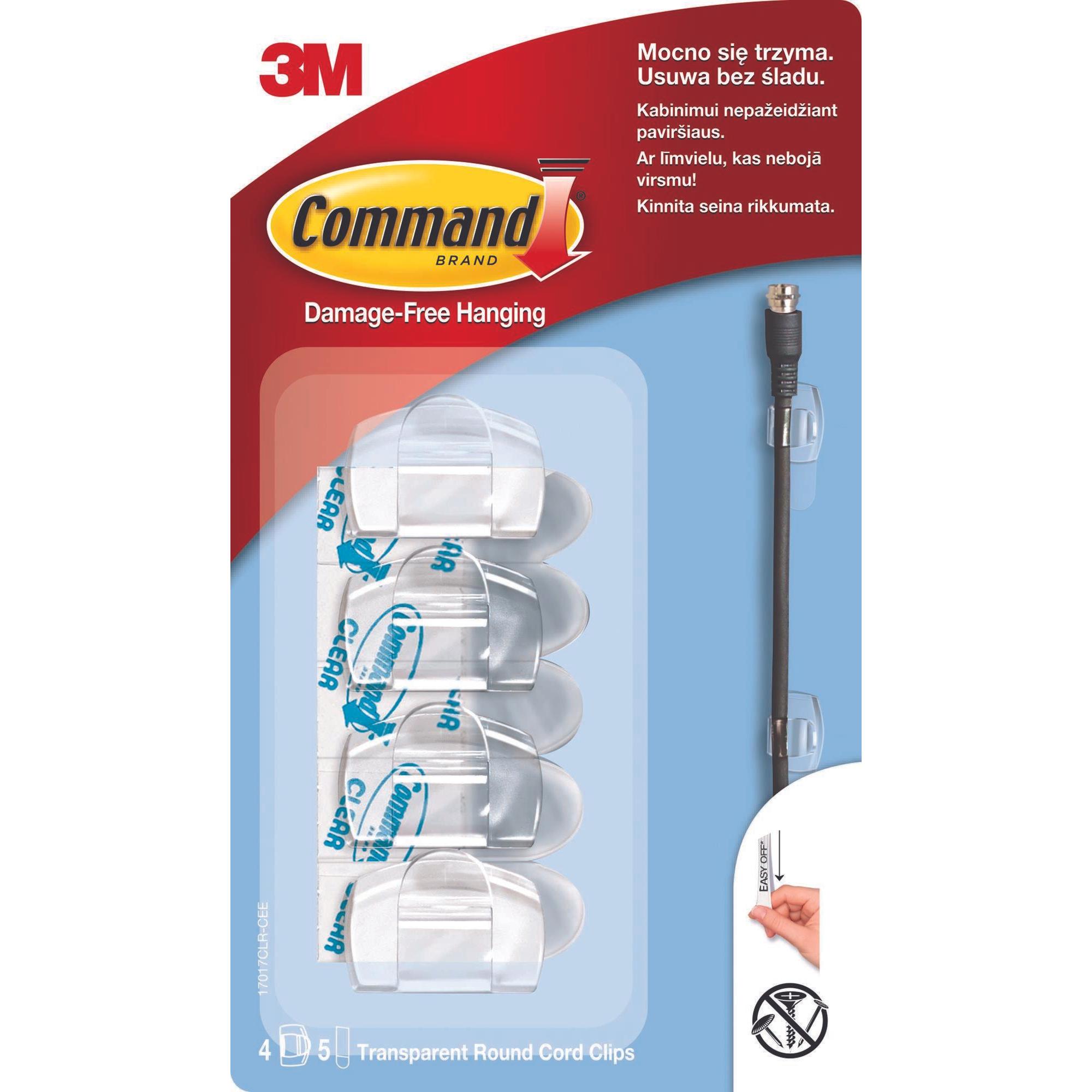 Staples, Kabelbinder, Organizer Uchwyt Przezroczysty 4 sztuki (0920) (170 mm, 4 Stk.)