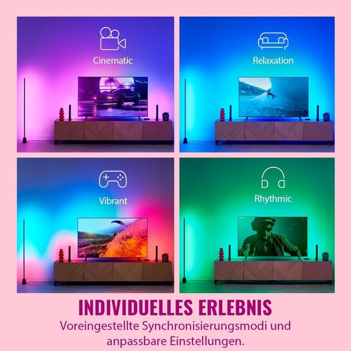 Immagine prodotto WiZ Box di sincronizzazione HDMI + Lightstrip 75 bis 85 Zoll (Multicolore, 340 cm, Interno)